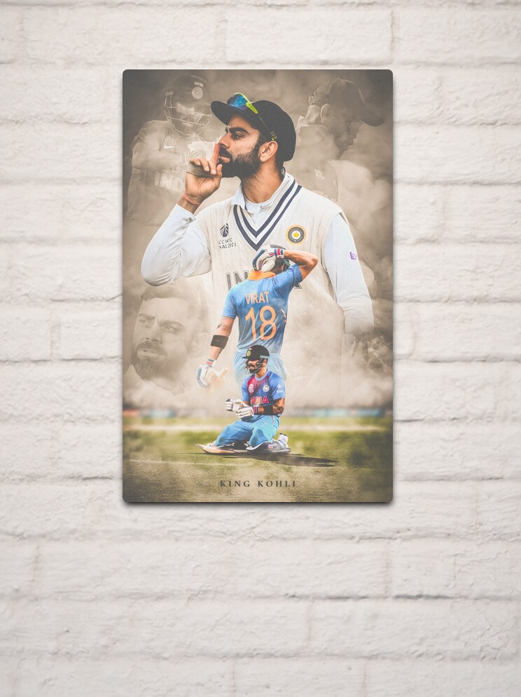 Download Virat Kohli Hd Blue Shirt Wallpaper | Wallpapers.com