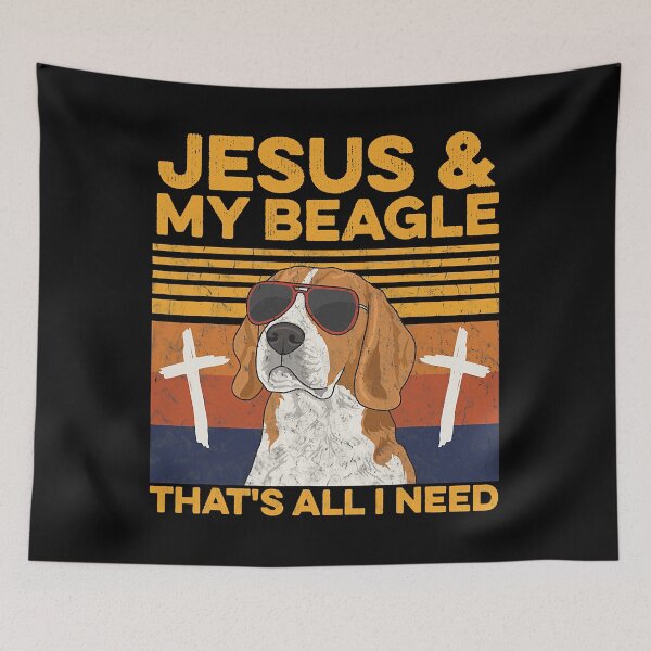 Item preview, Jesus And My Beagle That's All I Need designed and sold by nwaja-art.