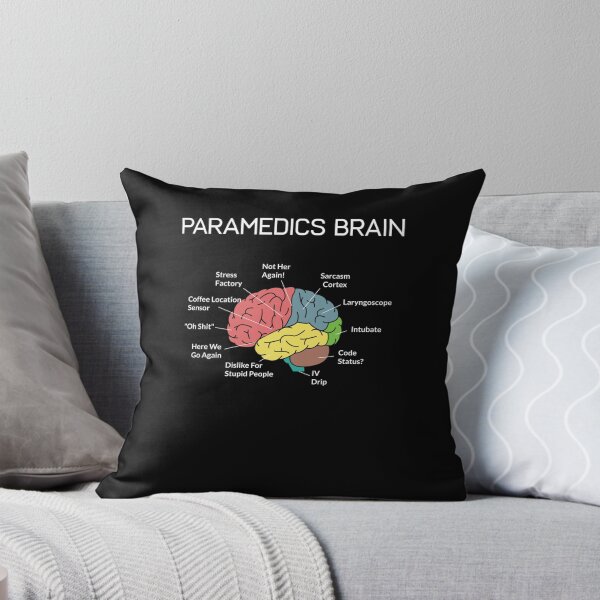 Item preview, Paramedics Brain Funny EMS EMT Paramedic Thin White Line Classic  designed and sold by darkzerat.