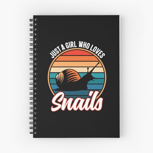 Item preview, Just a Girl Who Loves Snails Funny Cute Gastropods designed and sold by GravitiTees.