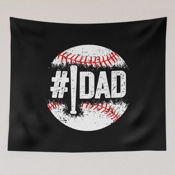 Item preview, #1 Dad Baseball Number One Daddy Son Baseball Father's Day designed and sold by MichelSorour.