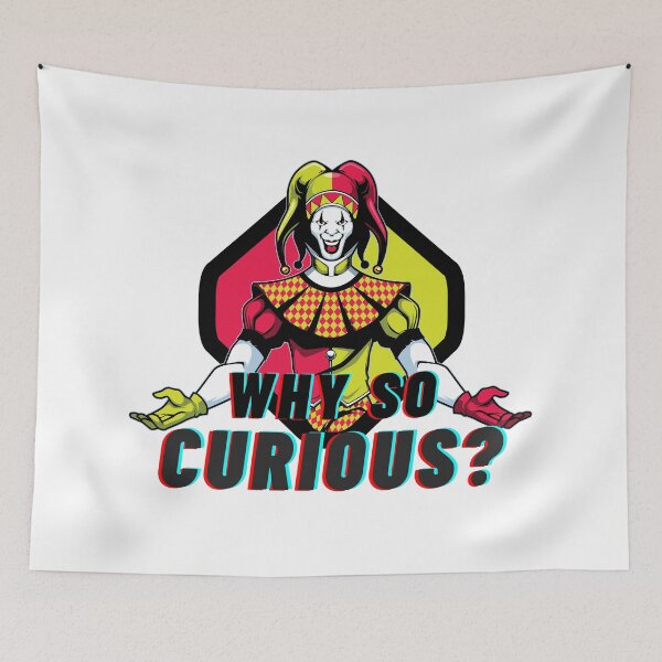 Item preview, Why So Curious Joker Clown designed and sold by mschubbybunny.
