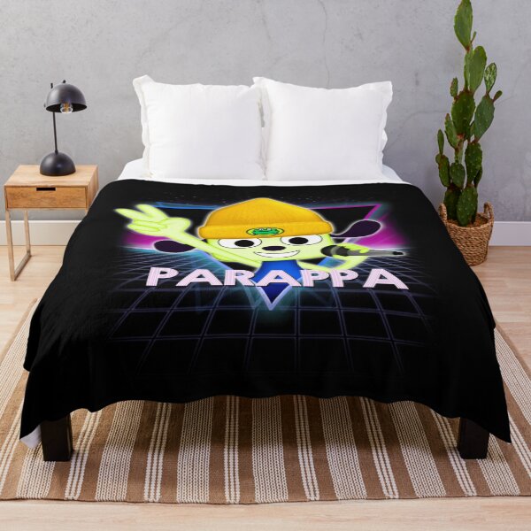 Item preview, PaRappa The Rapper Retro 80s Neon Landscape Essential designed and sold by darkzerat.
