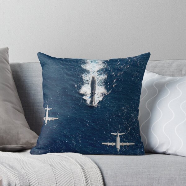 Item preview, Two P-3 Orion maritime surveillance aircraft fly over attack submarine USS Houston. designed and sold by StocktrekImages.
