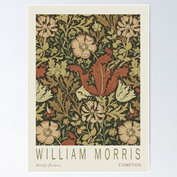 Aperçu de l'œuvre William Morris - Motifs floraux - Compton créée et vendue par artswag.
