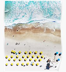Strand-Print, Strand-Kunstdruck, Strandleben, moderne Strand Poster, Seedruck, Küste, Landschaft blaues Wasser, Seedruck, Ozean Druck, Minimalist Poster