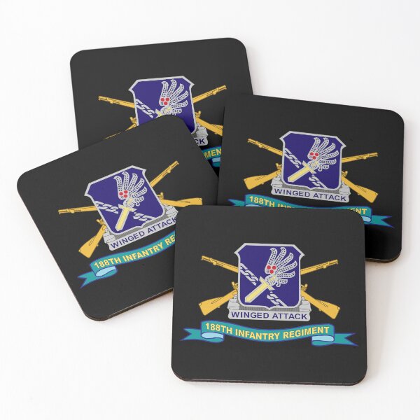 Item preview, Army - 188th Infantry Regiment w Br - DUI - Ribbon X 300 designed and sold by Military Insignia Products.
