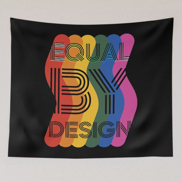 Item preview, Equal By Design Pride Month Love LGBTQ designed and sold by nwaja-art.