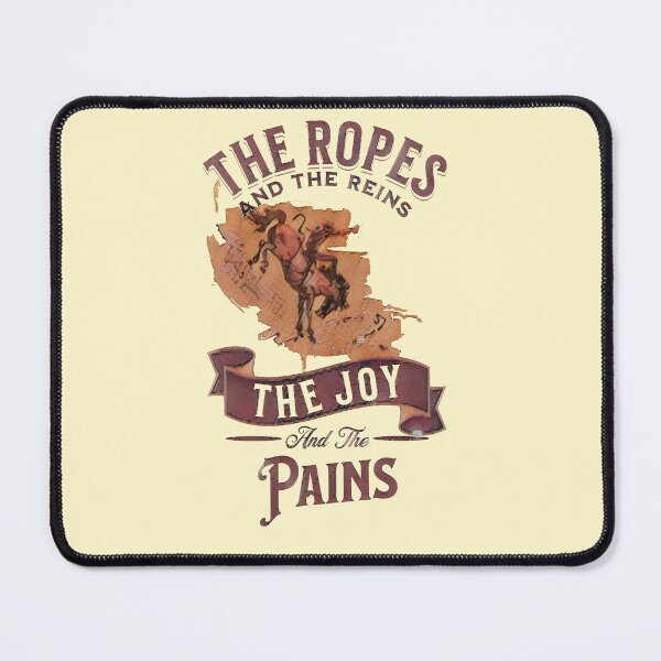 Item preview, Etching of The Ropes and the Reins The Joy and the Pains - cowboy rodeo designed and sold by No1Equestrian.