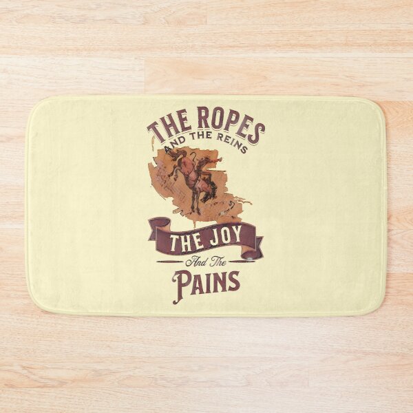 Item preview, Etching of The Ropes and the Reins The Joy and the Pains - cowboy rodeo designed and sold by No1Equestrian.
