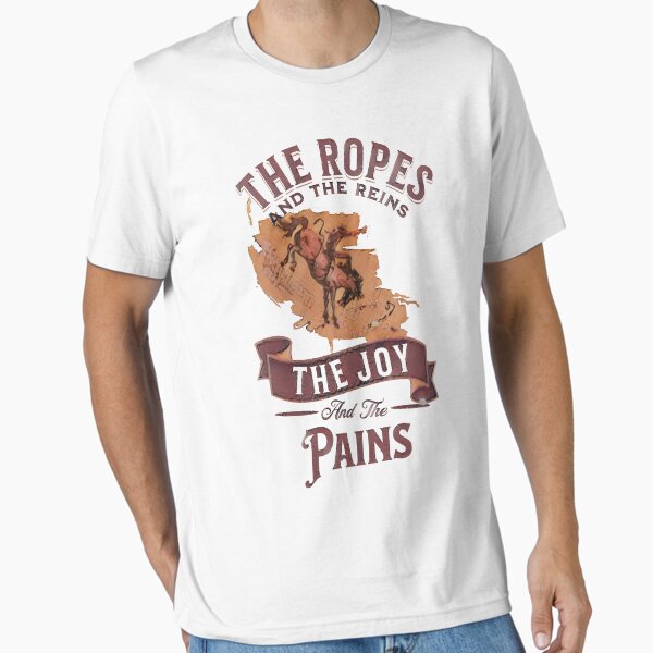 Item preview, Radierung von The Ropes and the Reins The Joy and the Pains – Cowboy-Rodeo designed and sold by No1Equestrian.