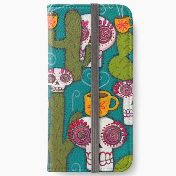 Skulls, Cacti and Atomic Coffee iPhone Wallet