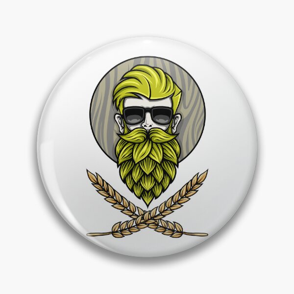 Item preview, Green Hops Beard - Beer Style - Hops Fashion designed and sold by anziehend.