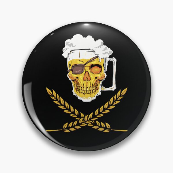 Item preview, Beer Mug Pirate Skull - Brewery Emblem - Alcohol designed and sold by anziehend.