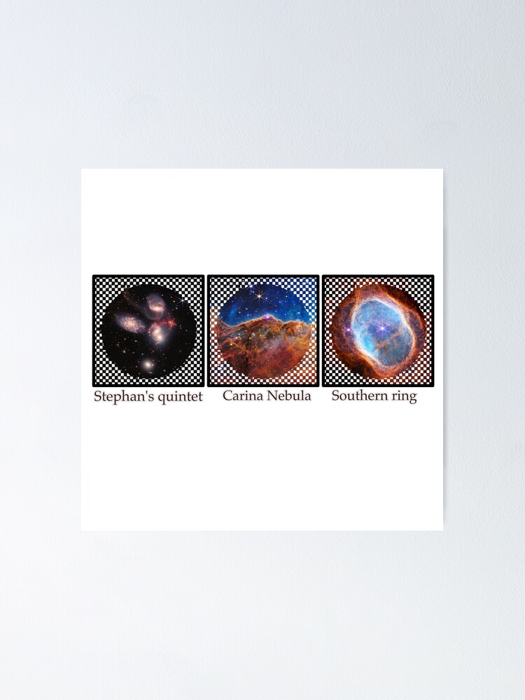 Poster « Télescope spatial James b JWST Quintette de Stephan Carina