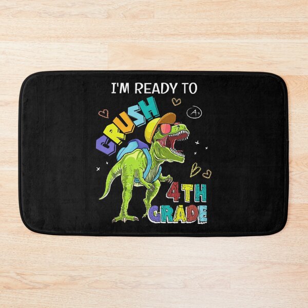 Item preview, I'm Ready To Crush 4th Grade T Rex Dinosaur Back To School Kids designed and sold by designbychow.