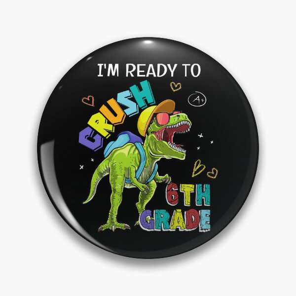 Item preview, I'm Ready To Crush 6th Grade T Rex Dinosaur Back To School Kids designed and sold by designbychow.