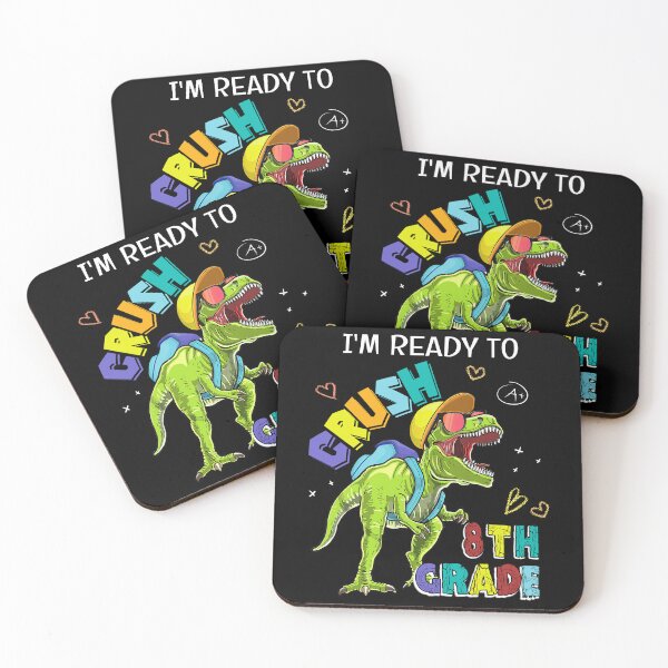 Artikelvorschau, Ich bin bereit, den T-Rex-Dinosaurier der 8. Klasse zurück in die Schule zu bringen entworfen und verkauft von designbychow.