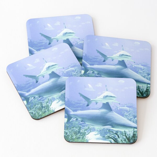 Item preview, Vaporwave Shark designed and sold by cloudwaifu.