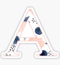 Floral Alpha Sticker
