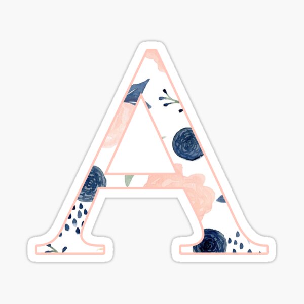 Floral Alpha Sticker