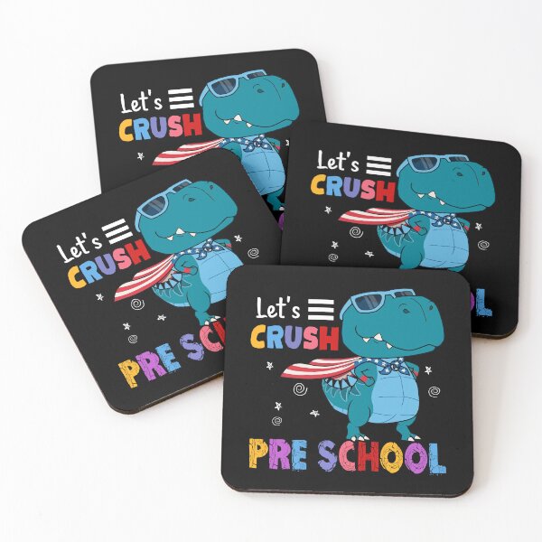 Item preview, Let's Crush Pre School Funny T Rex Dinosaur Back To School Kids designed and sold by designbychow.