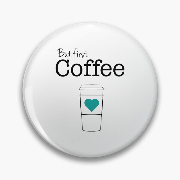Item preview, But First Coffee (aqua heart) designed and sold by Cmdesign-s.