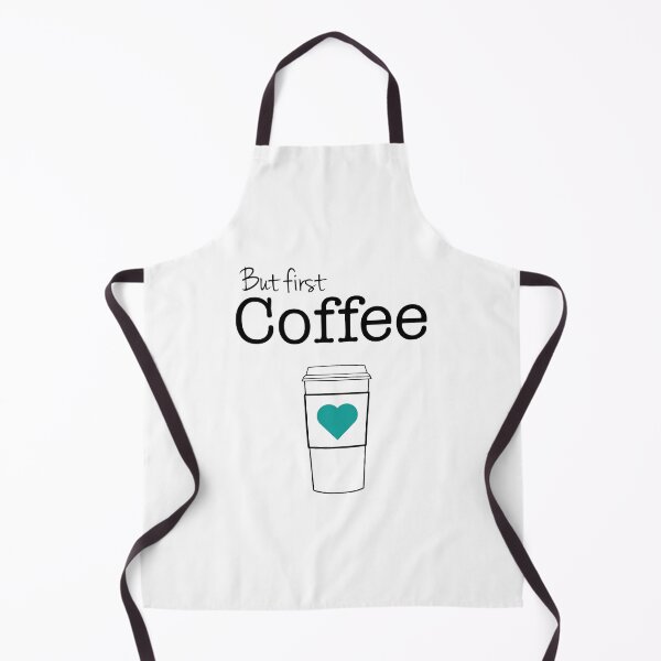 Item preview, But First Coffee (aqua heart) designed and sold by Cmdesign-s.