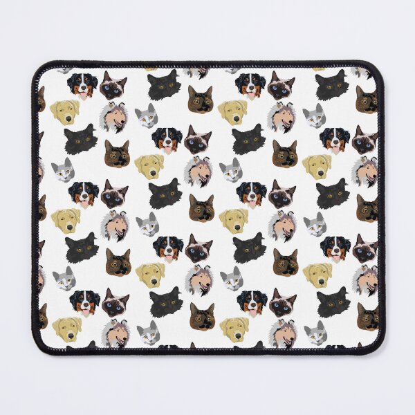 Item preview, Cat and dog pattern #1 designed and sold by LeahcarsArt.