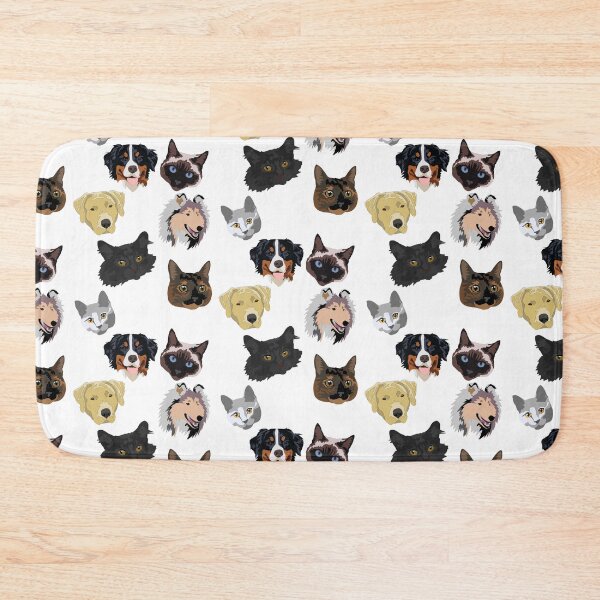 Item preview, Cat and dog pattern #1 designed and sold by LeahcarsArt.