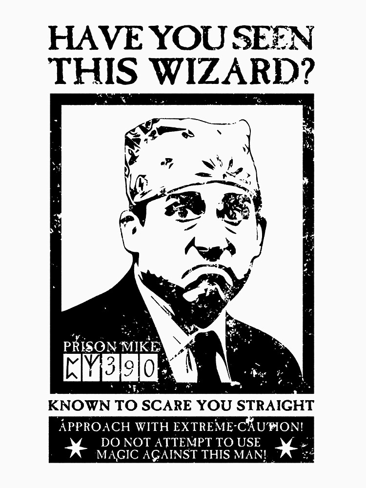 Thumbnail 7 of 7, Essential T-Shirt, The Office Prison Mike Dangerous Wizard designed and sold by WellingtonAdams.