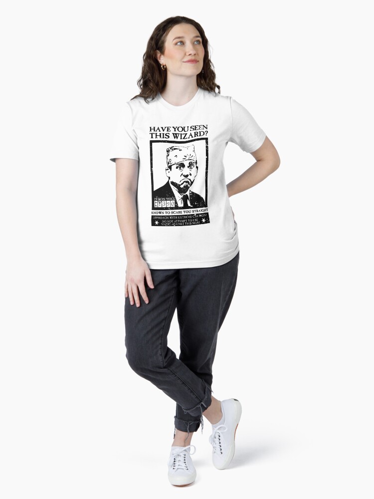 Thumbnail 4 of 7, Essential T-Shirt, The Office Prison Mike Dangerous Wizard designed and sold by WellingtonAdams.