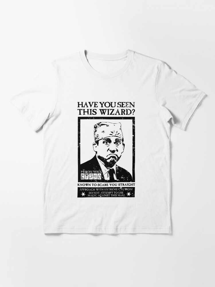 Thumbnail 3 of 7, Essential T-Shirt, The Office Prison Mike Dangerous Wizard designed and sold by WellingtonAdams.