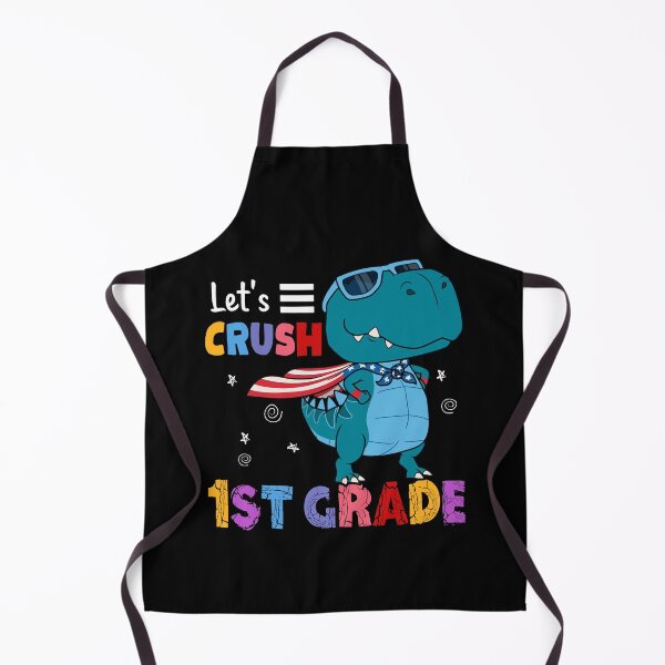 Item preview, Let's Crush 1st Grade Funny T Rex Dinosaur Back To School Kids designed and sold by designbychow.