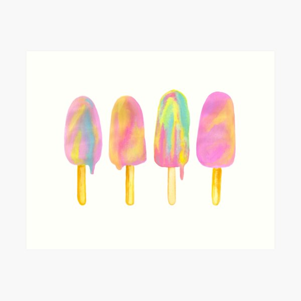 Rainbow Paddlepop - By Merrin Dorothy Art Print