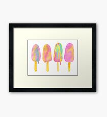Regenbogen-Paddlepop - durch Merrin Dorothy Gerahmtes Wandbild