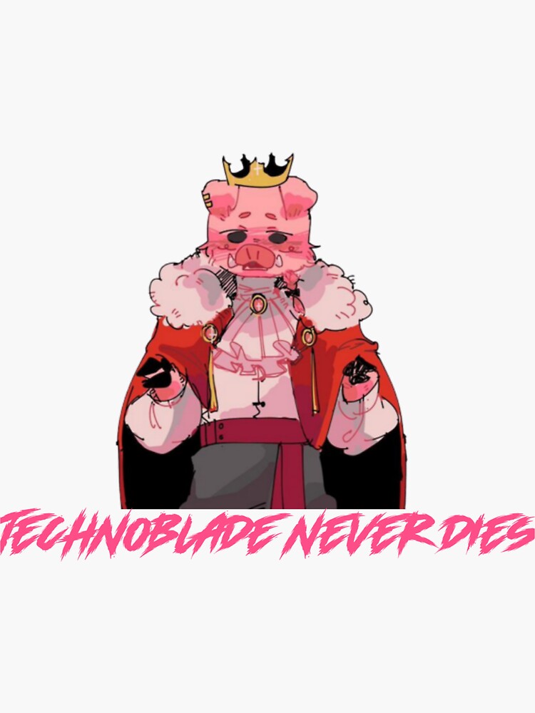 technoblade never dies Sticker for Sale by xxbadbunny