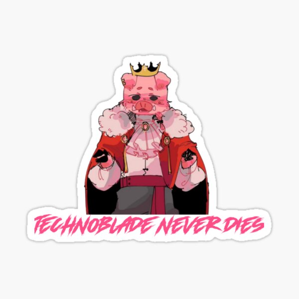 Technoblade Never Dies 5PCS Stickers for Home Wall Funny Kid Anime Stickers  Bumper Decorations Cute Background Luggage Window