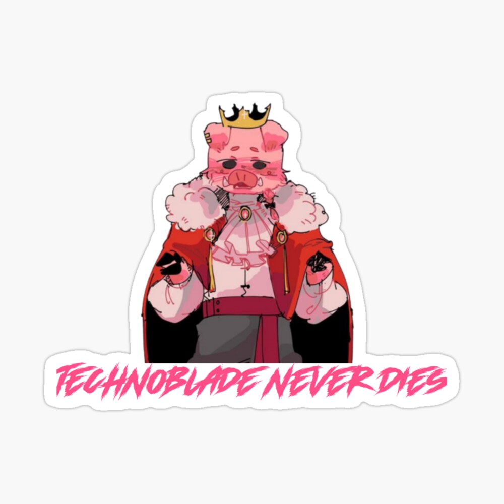 Technoblade never dies, meme Sticker for Sale by ds-4