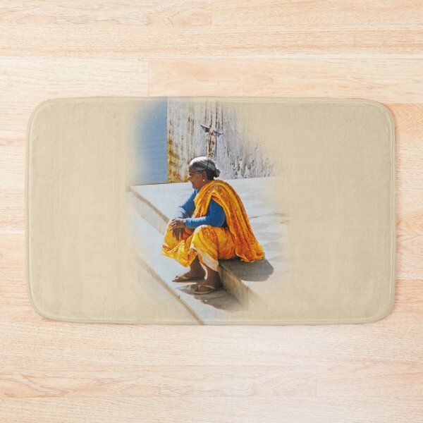 Item preview, Woman on banks of Ganges designed and sold by indiafrankk.