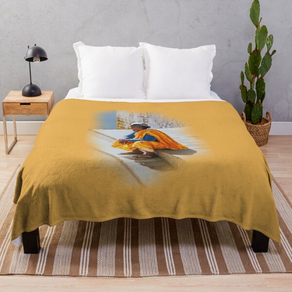 Item preview, Woman on banks of Ganges designed and sold by indiafrankk.