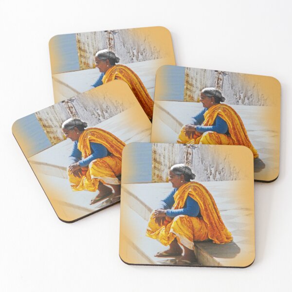 Item preview, Woman on banks of Ganges designed and sold by indiafrankk.