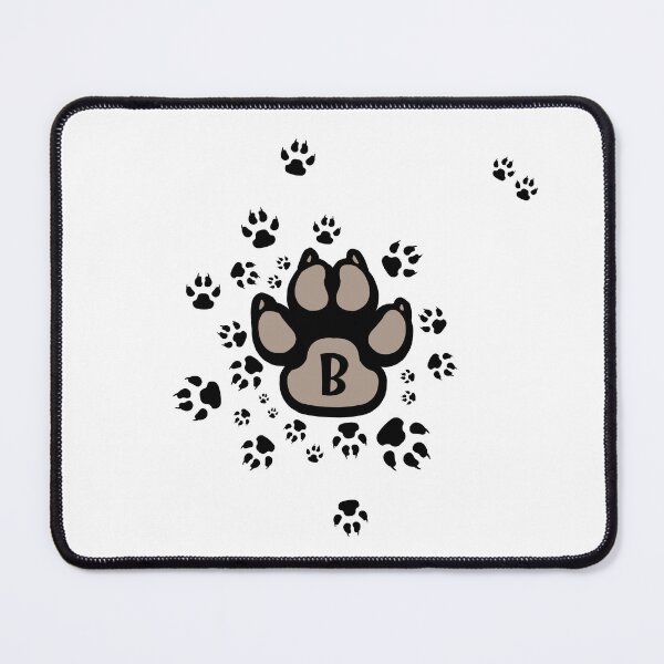 Item preview, Dogs paws tracks alphabet - letter B. designed and sold by MadandMean.