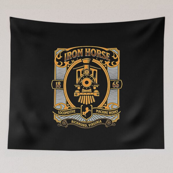Item preview, Iron Horse Steam Train Engine Locomotive Machine Works Richmond Virginia 1865  designed and sold by TheTrainRoom.