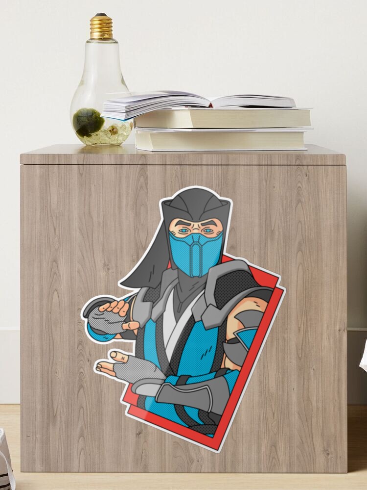 Mortal Kombat Vinyl Sticker 1994 SNES Genesis Era Kano Scorpion Sub-Zero  Goro