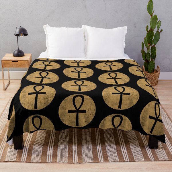 Item preview, Ankh Egyptian Cross in gold circle designed and sold by IsisOsiris.