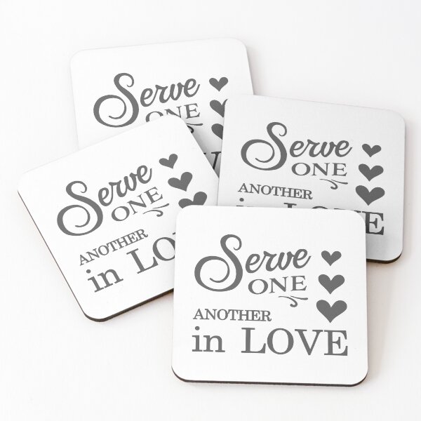 Item preview, Christian Design - Serve One Another in Love designed and sold by simplydesignart.