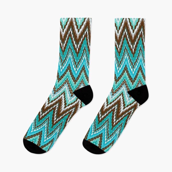 Item preview, Blue-ish Zig Zag abstract background pattern designed and sold by RinaGArt.