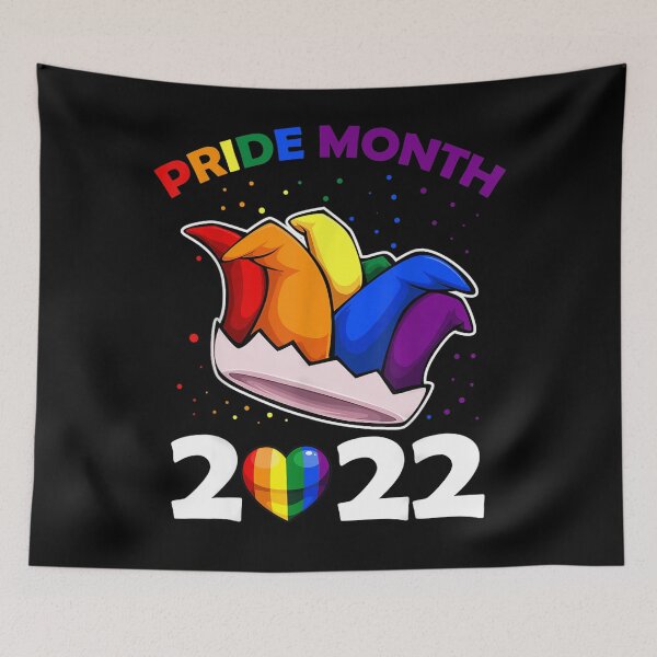 Item preview, Pride Month 2022 LGBT-Q Jester Hat Rainbow Flag Gay Pride designed and sold by nvuot24.