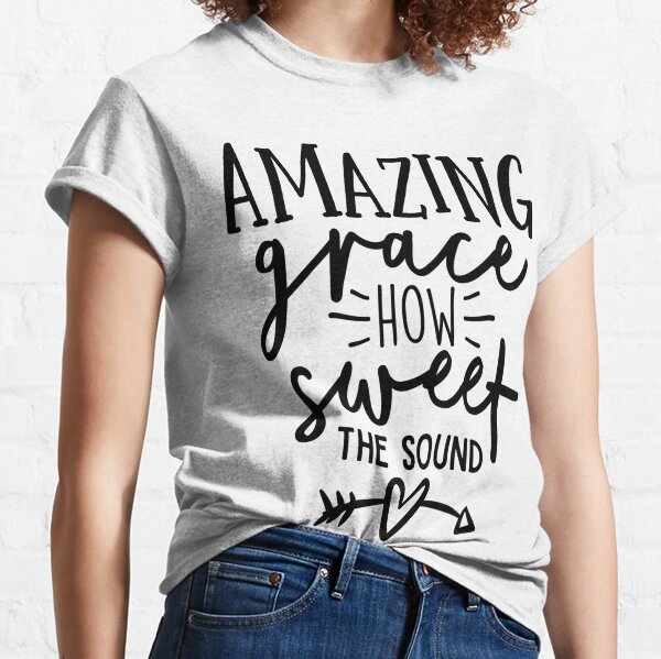 Amazing Grace Shirt/direct to Transfer/beige Shirt 